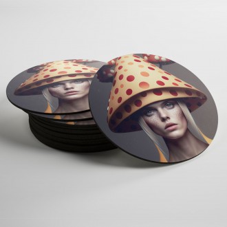 Coasters Fashion - toadstool mushroom 1