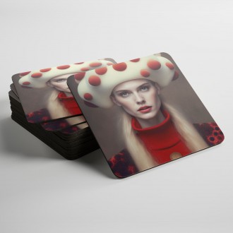 Coasters Fashion - toadstool mushroom 3