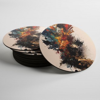 Coasters Modern art - color abstraction 1