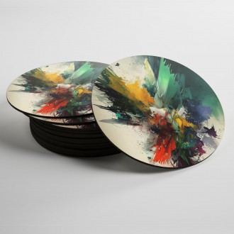 Coasters Modern art - colorful abstraction