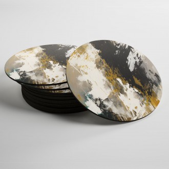Coasters Modern art - colored marble 1