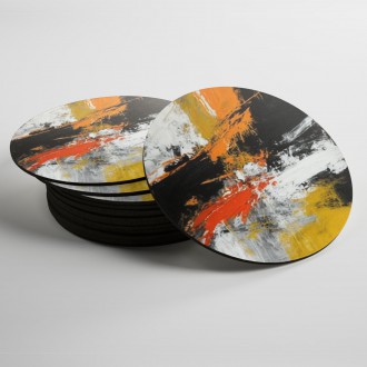 Coasters Modern art - colored marble