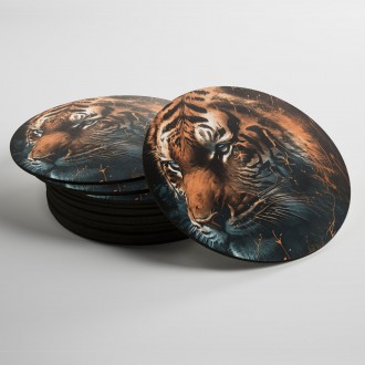 Coasters Tiger head