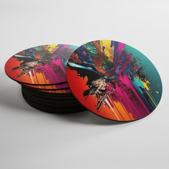 Coasters Modern art - liquid colors