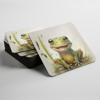 Coasters Watercolor frog