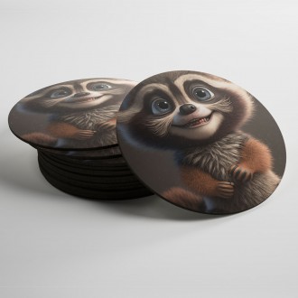 Coasters Animated raccoon