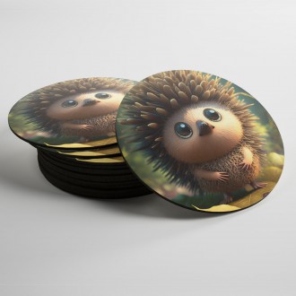 Coasters Cute hedgehog