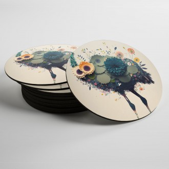 Coasters Floral ostrich