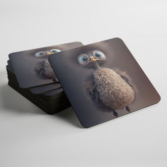 Coasters Animated ostrich
