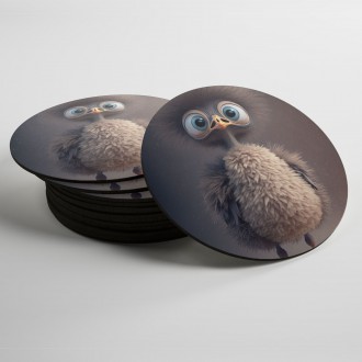 Coasters Animated ostrich