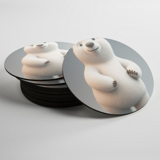 Coasters Animated polar bear