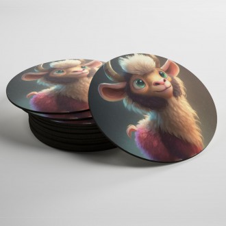 Coasters Cute goat