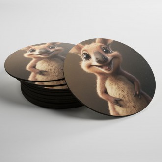 Coasters Cute kangaroo