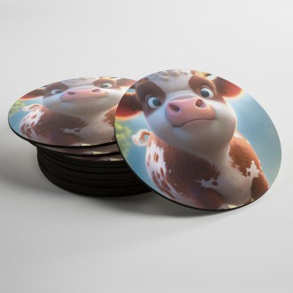Coasters Cute cow