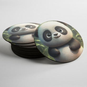 Coasters Animated panda