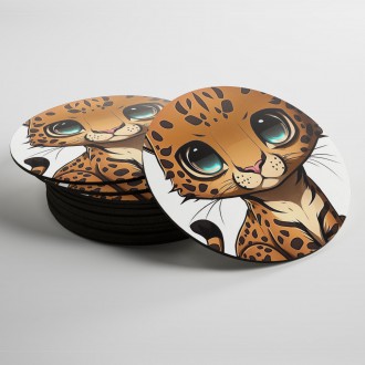 Coasters Little leopard