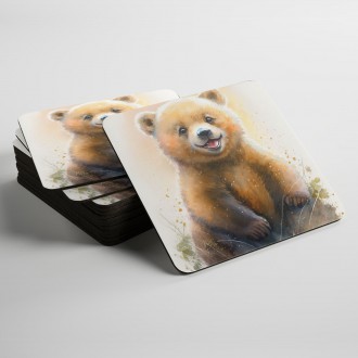 Coasters Watercolor bear