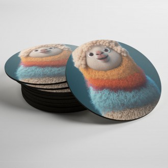 Coasters Rainbow sheep