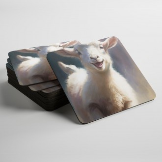Coasters Watercolor goat