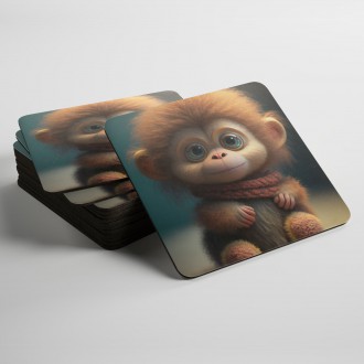 Coasters Animated monkey