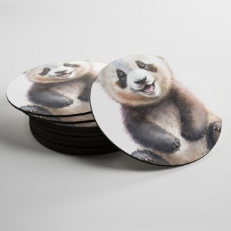 Coasters Watercolor panda
