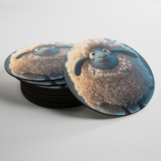 Coasters Animated sheep
