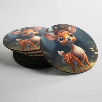 Coasters Cute fawn