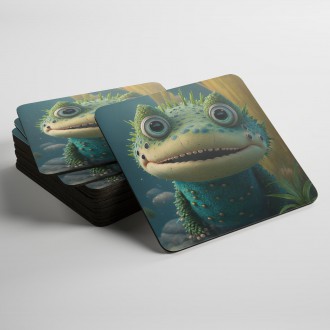Coasters Cute crocodile