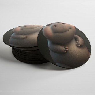Coasters Animated hippo