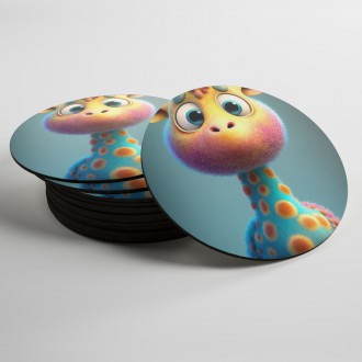 Coasters Cute giraffe