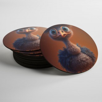 Coasters Cute ostrich