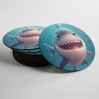 Coasters Cute shark