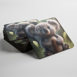 Coasters Cute koala