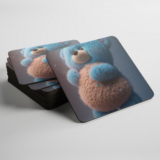 Coasters Animated blue bear