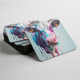Coasters Graffiti cow
