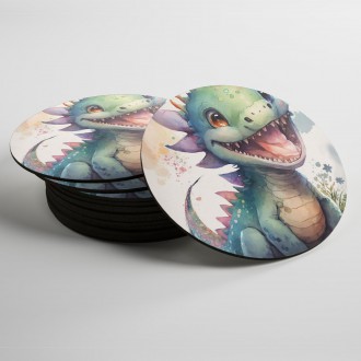 Coasters Watercolor dragon