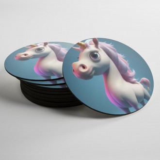 Coasters Cute unicorn