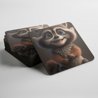 Coasters Animated raccoon