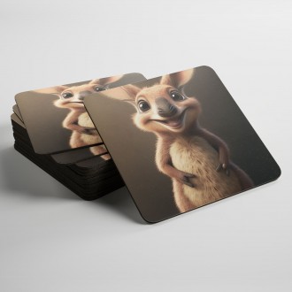 Coasters Cute kangaroo