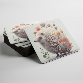 Coasters Flower hedgehog