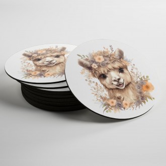 Coasters Baby camel in flowers