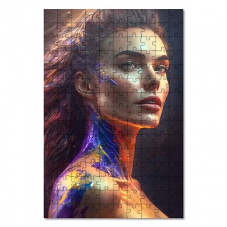 Wooden Puzzle Attractive woman