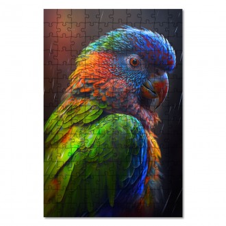 Wooden Puzzle Colorful parrot 2