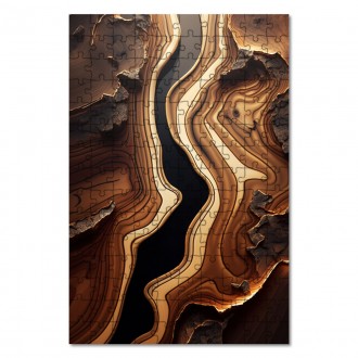 Wooden Puzzle Epoxy and wood 5