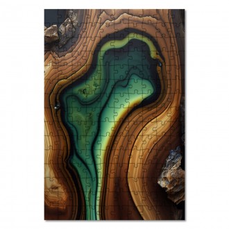 Wooden Puzzle Epoxy and wood 4