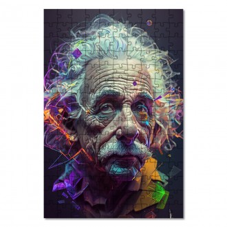 Dřevěné puzzle Albert Einstein 2
