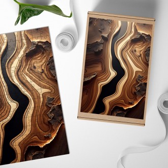 Wooden Puzzle Epoxy and wood 5