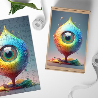 Wooden Puzzle Psychedelic Eye 2
