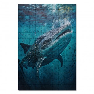 Wooden Puzzle Underwater scenery Whale shark
