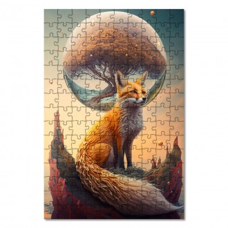 Wooden Puzzle Dreaming fox